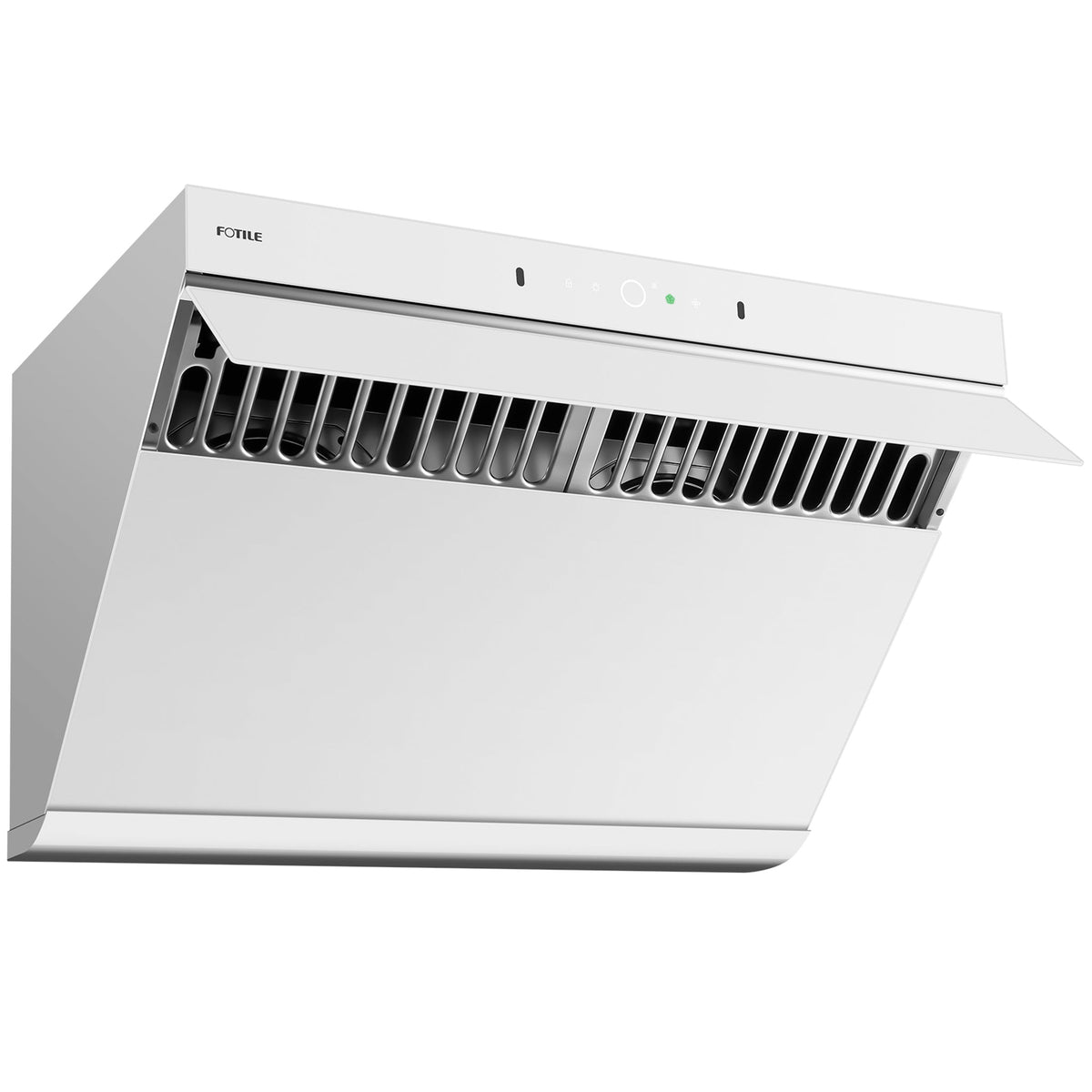 Fotile 30-Inch Prestige Performance Inclined Vent Under-Cabinet / Wall-Mount Range Hood with Dual DC Motors, 1100 Max EQUIV. CFM, Motion Activation, and Sync Connect in White (JQG7507-W)