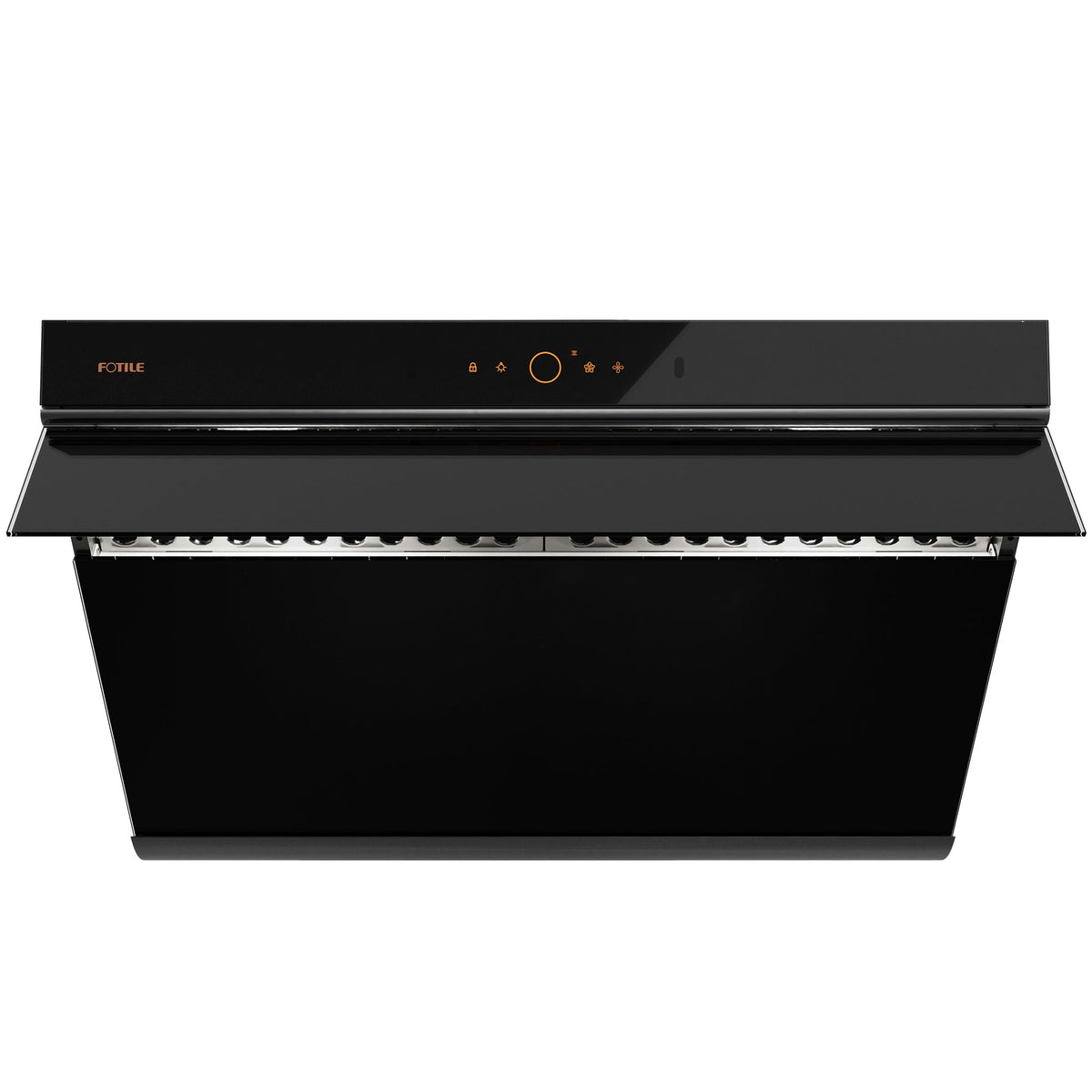 Fotile 30-Inch Prestige Performance Inclined Vent Under-Cabinet / Wall-Mount Range Hood with Dual DC Motors, 1100 Max EQUIV. CFM, Motion Activation, and Sync Connect in Black (JQG7507)