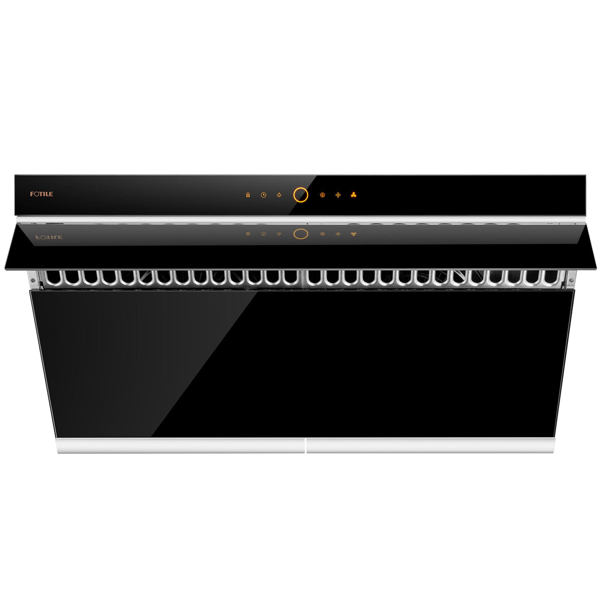 Fotile 36-Inch Prestige Inclined Vent Under-Cabinet / Wall-Mount Range Hood with Dual DC Motors, 1000 Max EQUIV. CFM and Motion Activation in Black (JQG9006)