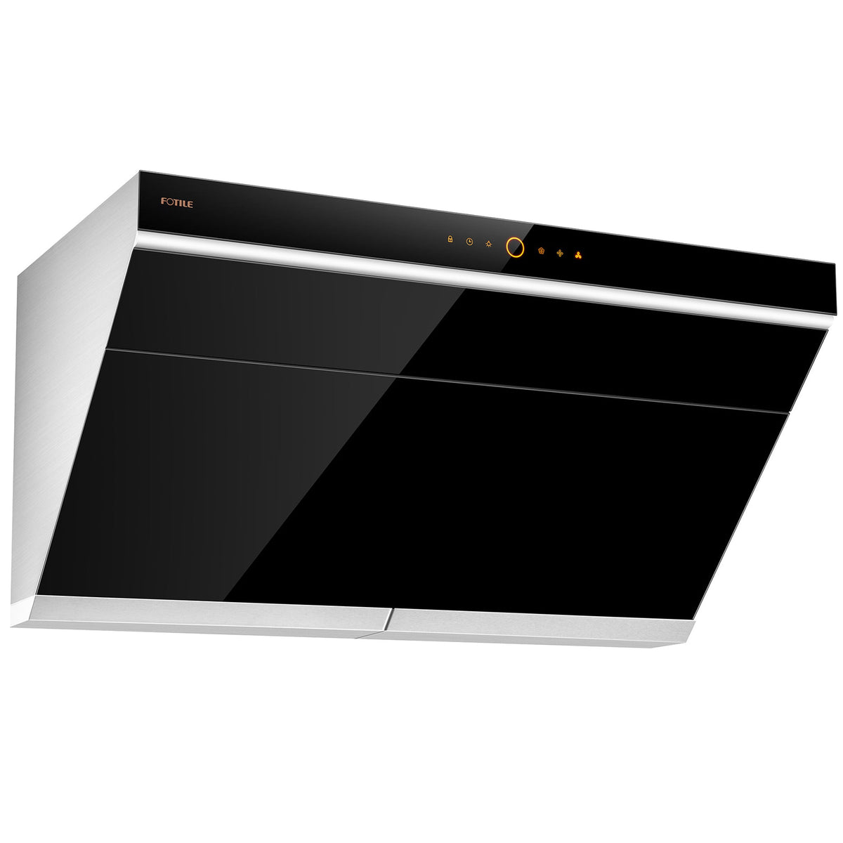 Fotile 36-Inch Prestige Inclined Vent Under-Cabinet / Wall-Mount Range Hood with Dual DC Motors, 1000 Max EQUIV. CFM and Motion Activation in Black (JQG9006)