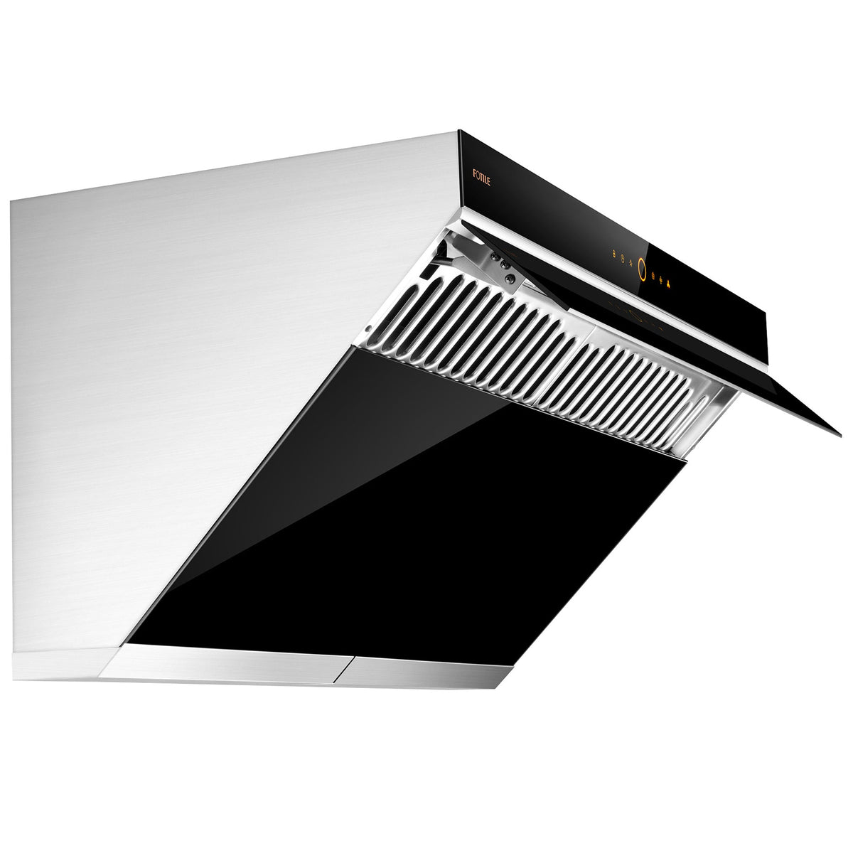 Fotile 36-Inch Prestige Inclined Vent Under-Cabinet / Wall-Mount Range Hood with Dual DC Motors, 1000 Max EQUIV. CFM and Motion Activation in Black (JQG9006)