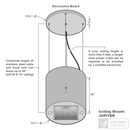 Victory Jupiter Ductless Island Mount Range Hood in Stainless Steel (JUPITER)