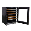 Kucht 24-Inch Freestanding Dual Zone 52-Wine Bottles Wine Cooler in Stainless Steel (D24US)