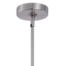 Parrot Uncle Kara Farmhouse 1-Light Textured Glass Nickel Island Pendant Light