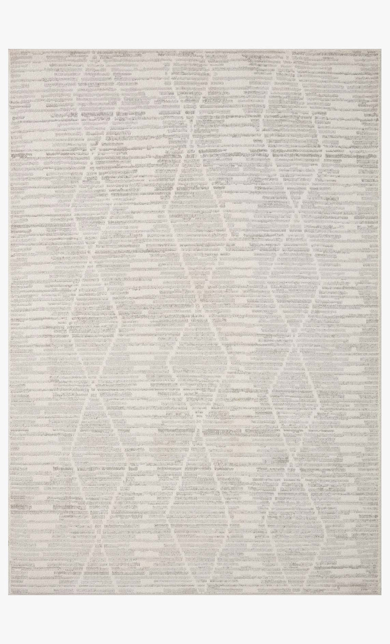 Loloi Kamala Transitional in Ivory and Silver 2' 7" x 8' Runner Rug (KAM-02)