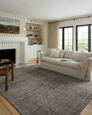 Loloi Kamala Transitional in Charcoal and Ivory 11'2" x 15' 7" Area Rug (KAM-06)