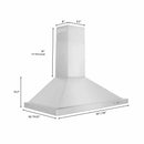 ZLINE 5-Piece Appliance Package - 30-Inch Paramount Induction Range, Wall Mount Range Hood, 36-Inch French Door Refrigerator, Dishwasher, and 30-Inch Microwave Drawer in Stainless Steel