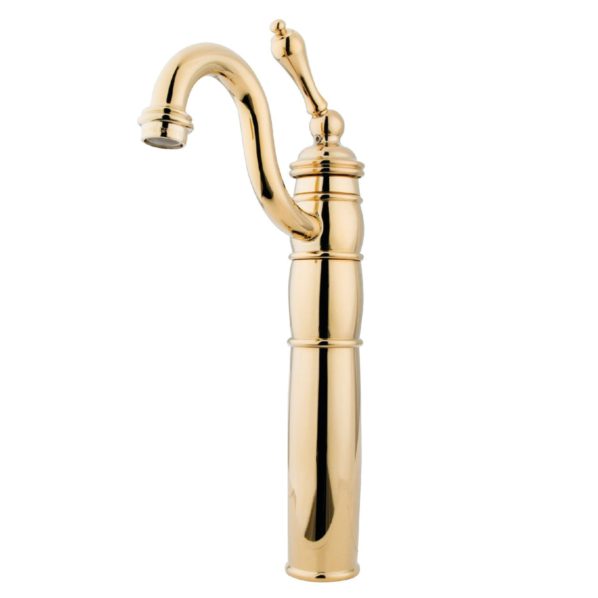 Heritage Single-Handle Vessel Sink Faucet in Polished Brass