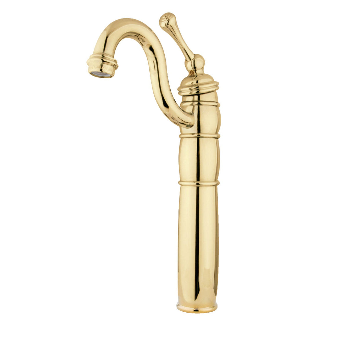 Heritage Single-Handle Vessel Sink Faucet in Polished Brass