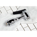 Kingston Brass French Country Double-Handle Widespread Kitchen Faucet with Brass Sprayer, Polished Chrome (KB1791TXBS)