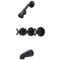 Kingston Brass Victorian Triple-Handle Tub and Shower Faucet, Oil Rubbed Bronze (KB235AX)