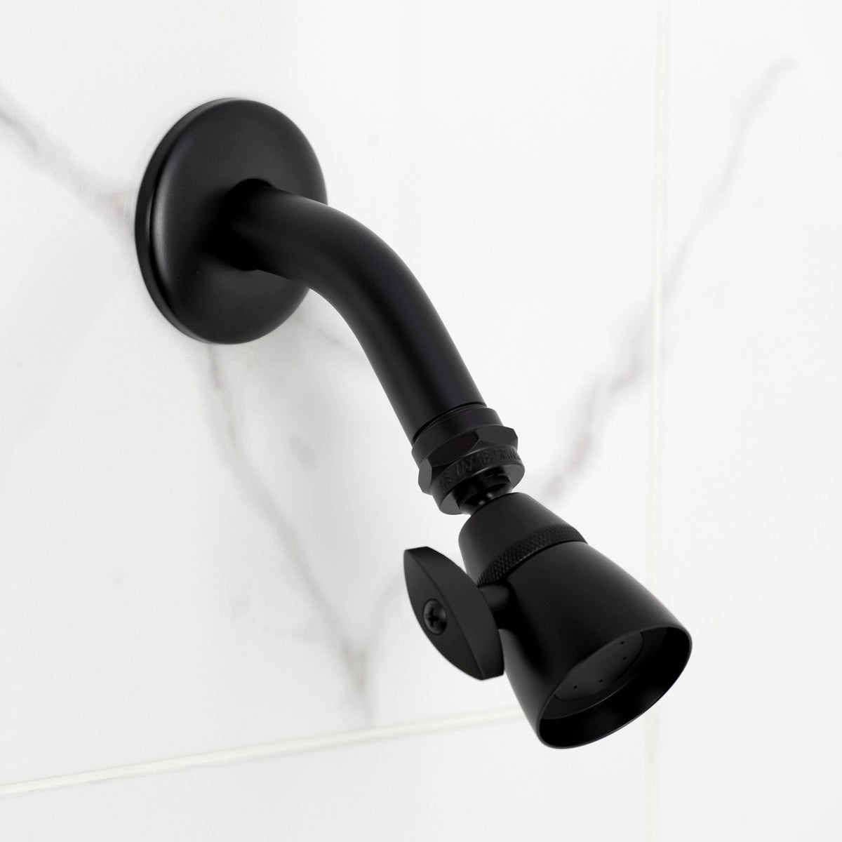 Victorian Double-Handle Shower Faucet in Matte Black