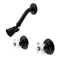 Kingston Brass Victorian Double-Handle Shower Faucet, Matte Black (KB240PXSO)