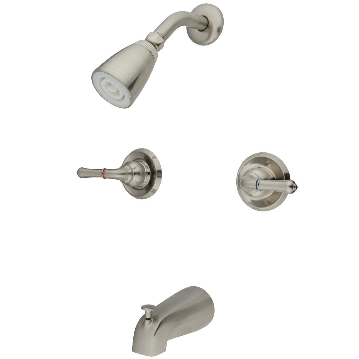 Magellan Double-Handle Tub and Shower Faucet in Brushed Nickel