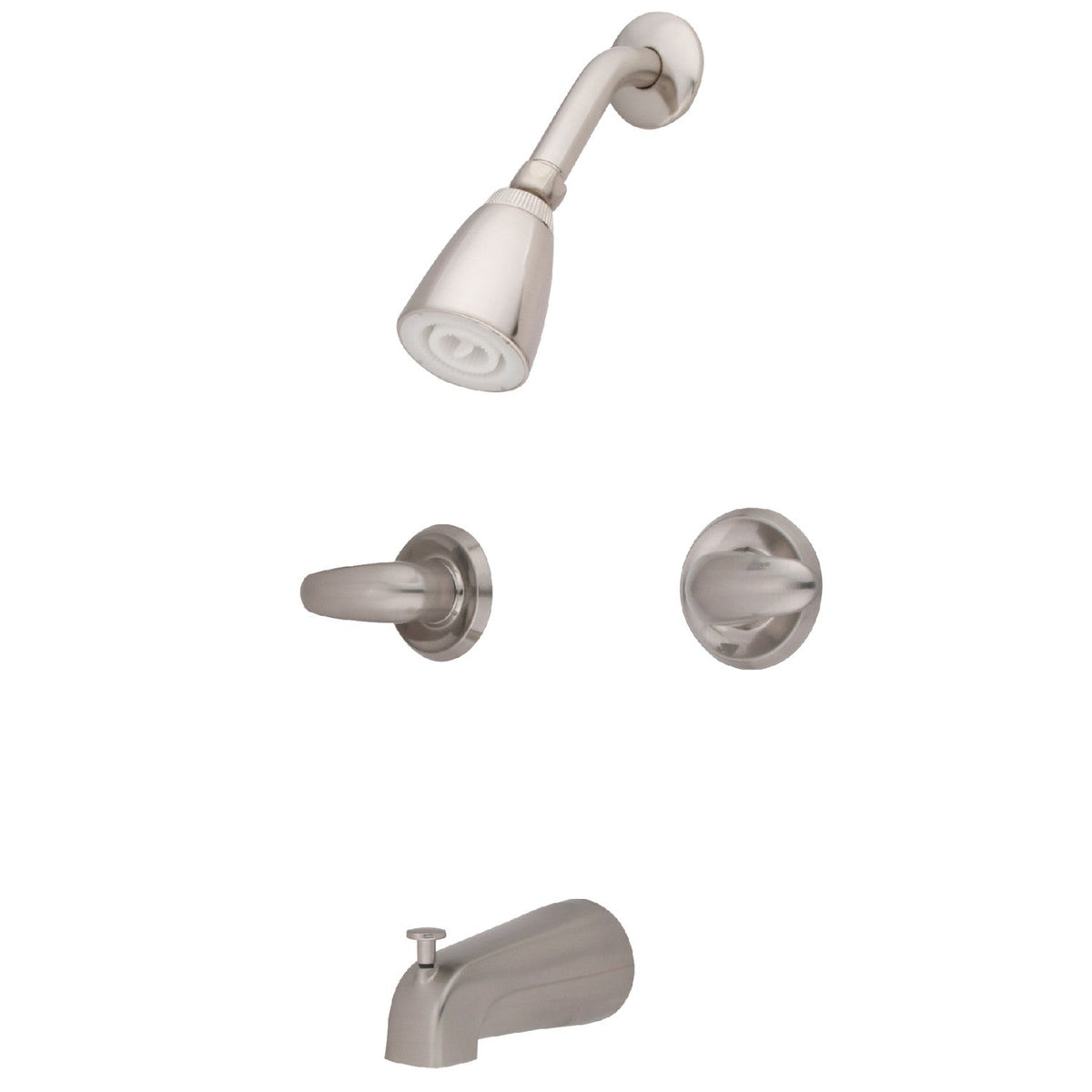 Legacy Double-Handle Tub and Shower Faucet in Brushed Nickel