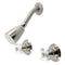 Kingston Brass Victorian Double-Handle Shower Faucet, Brushed Nickel (KB248PXSO)