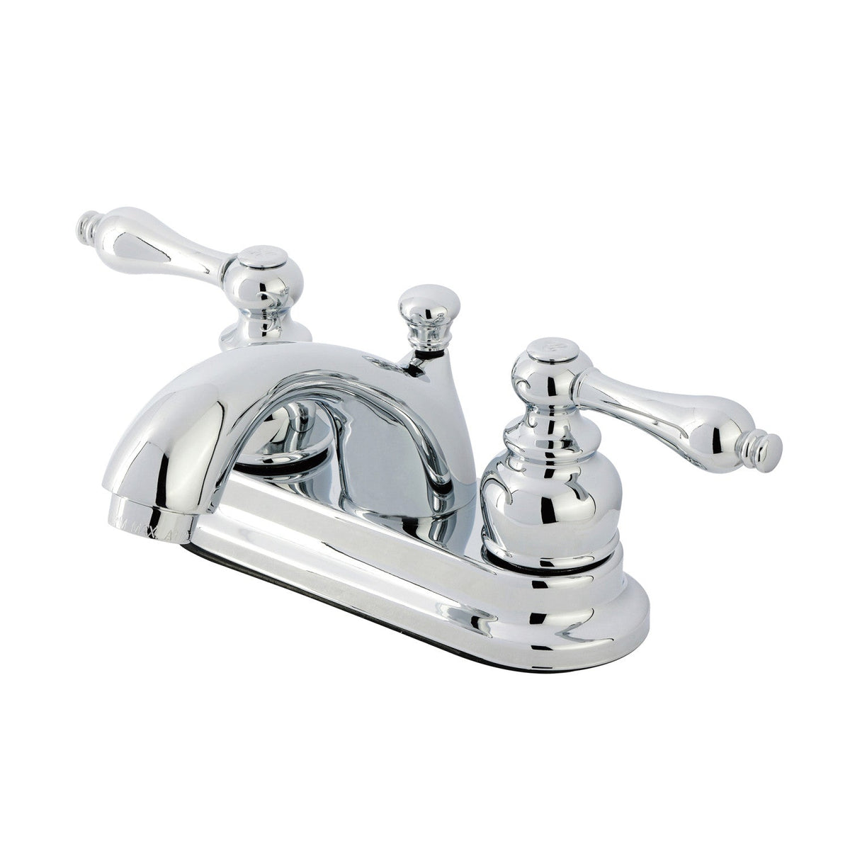 Vintage Double-Handle 4" Centerset Bathroom Faucet with Pop-Up Drain in Polished Chrome