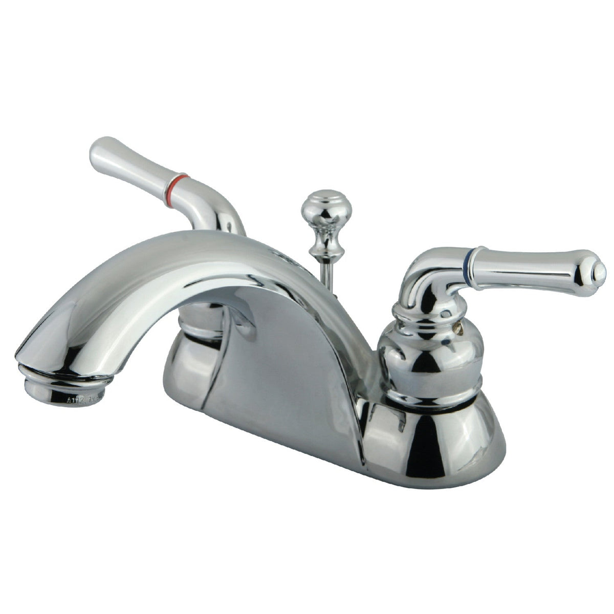 Naples Double-Handle 4" Centerset Bathroom Faucet with Pop-Up Drain in Polished Chrome