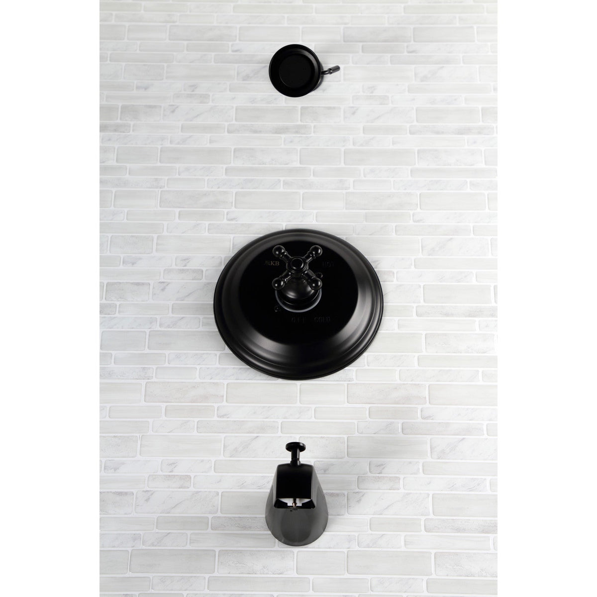 Metropolitan Single-Handle Pressure Balanced Tub and Shower Faucet in Matte Black