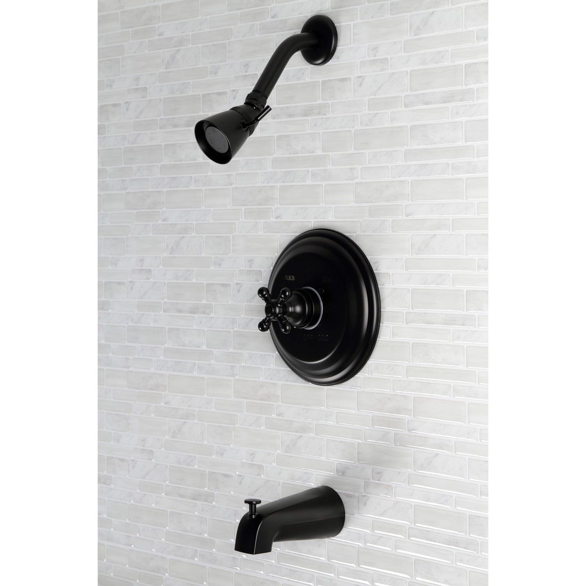 Metropolitan Single-Handle Pressure Balanced Tub and Shower Faucet in Matte Black