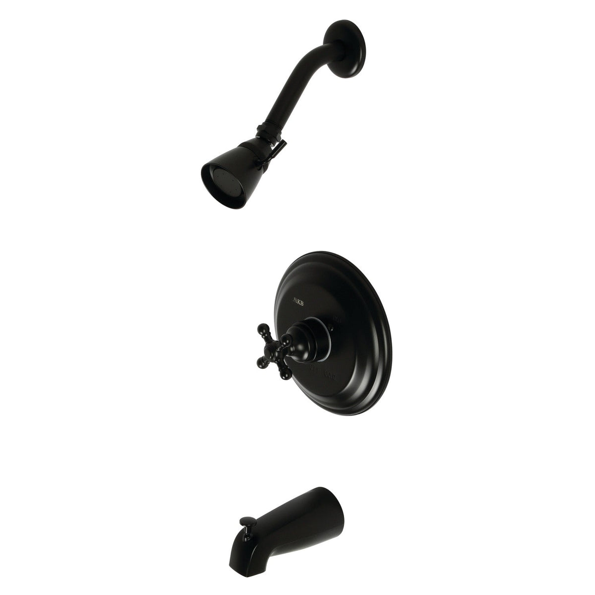 Metropolitan Single-Handle Pressure Balanced Tub and Shower Faucet in Matte Black