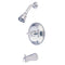 Kingston Brass Metropolitan Single-Handle Pressure Balanced Tub and Shower Faucet, Polished Chrome (KB2631BX)