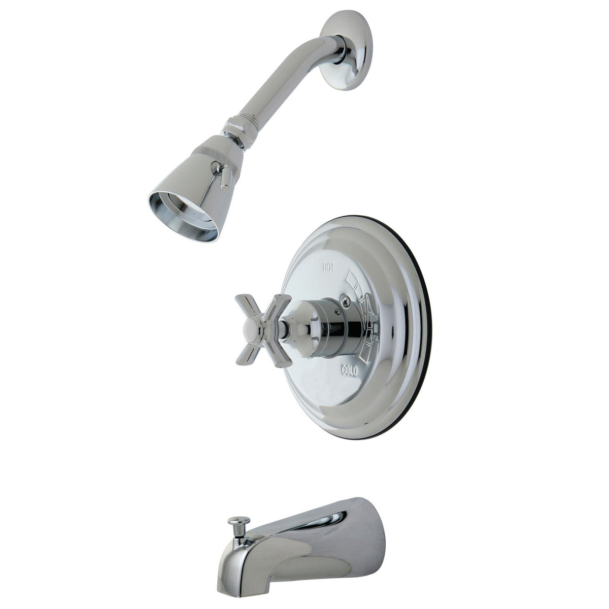 Millennium Single-Handle Pressure Balanced Tub and Shower Faucet in Polished Chrome