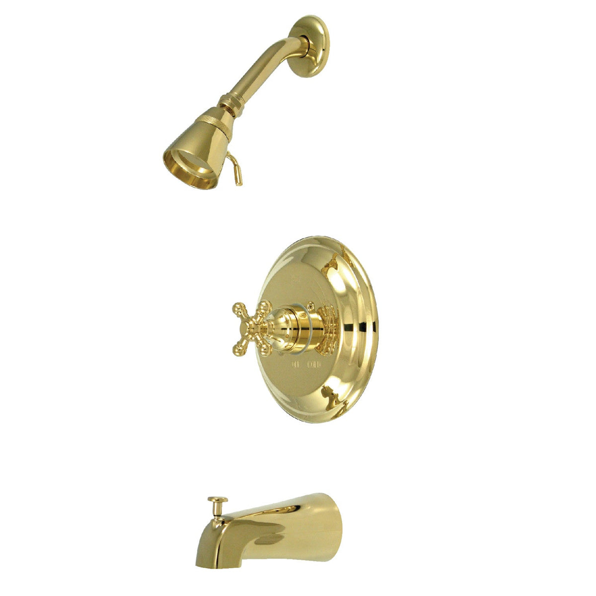Metropolitan Single-Handle Pressure Balanced Tub and Shower Faucet in Polished Brass
