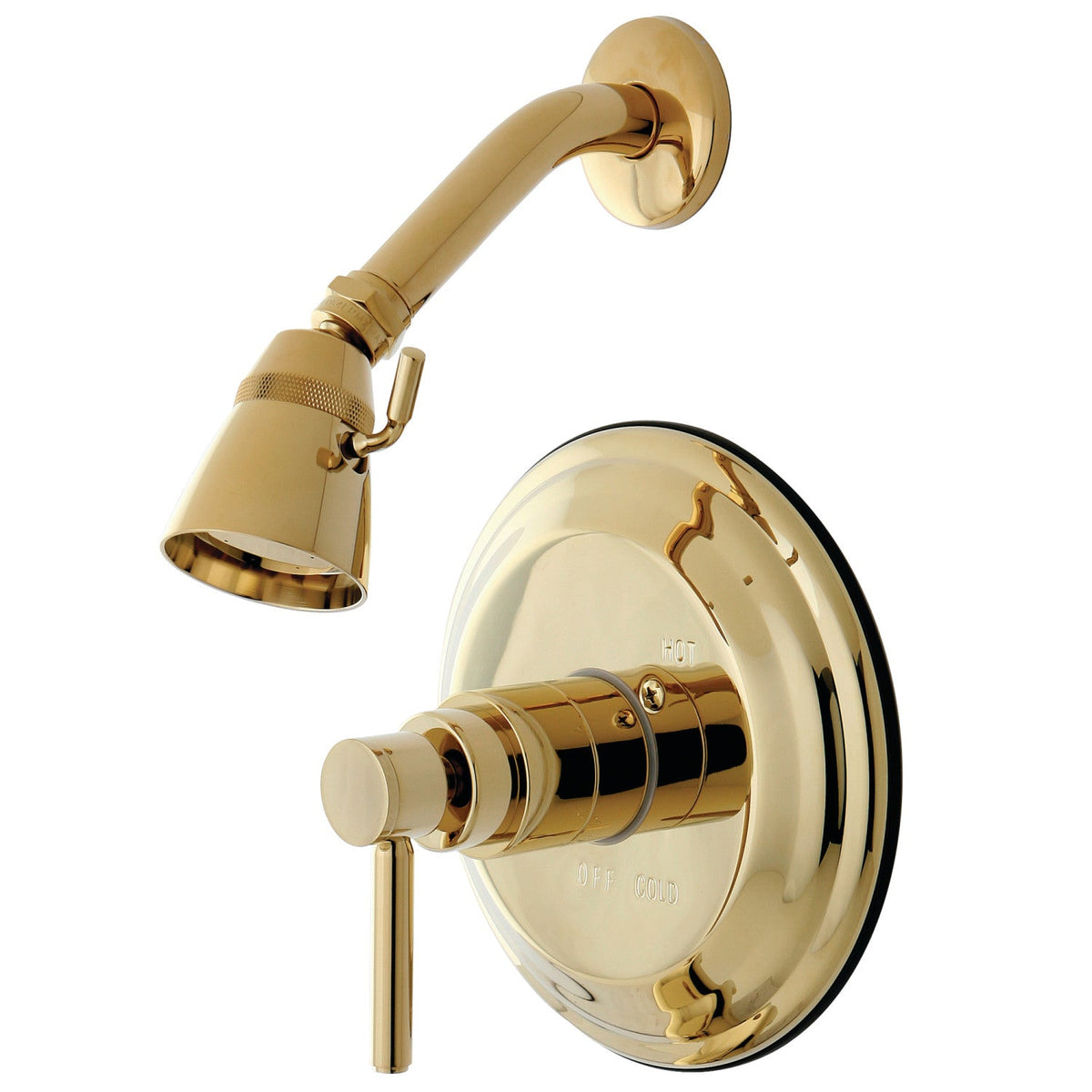 Concord Single-Handle Pressure Balanced Shower Faucet in Polished Brass