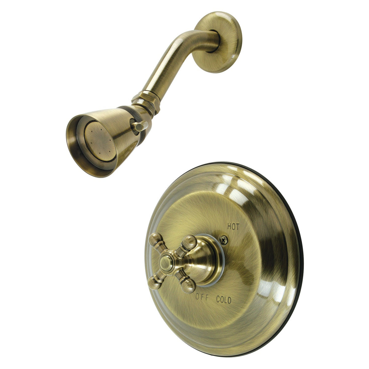 Metropolitan Single-Handle Pressure Balanced Shower Faucet in Antique Brass