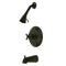 Kingston Brass Metropolitan Single-Handle Pressure Balanced Tub and Shower Faucet, Oil Rubbed Bronze (KB2635BX)