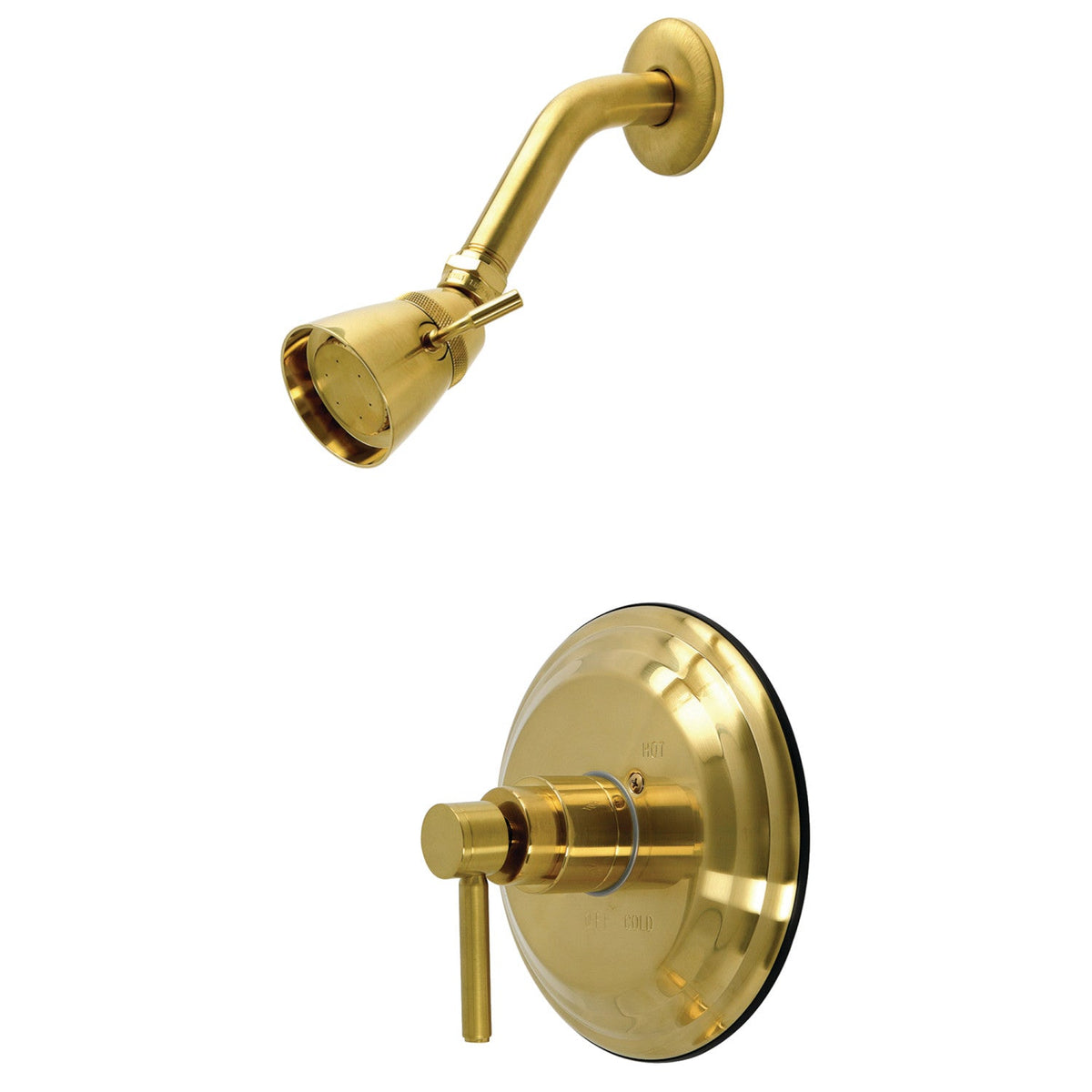 Concord Single-Handle Pressure Balanced Shower Faucet in Brushed Brass
