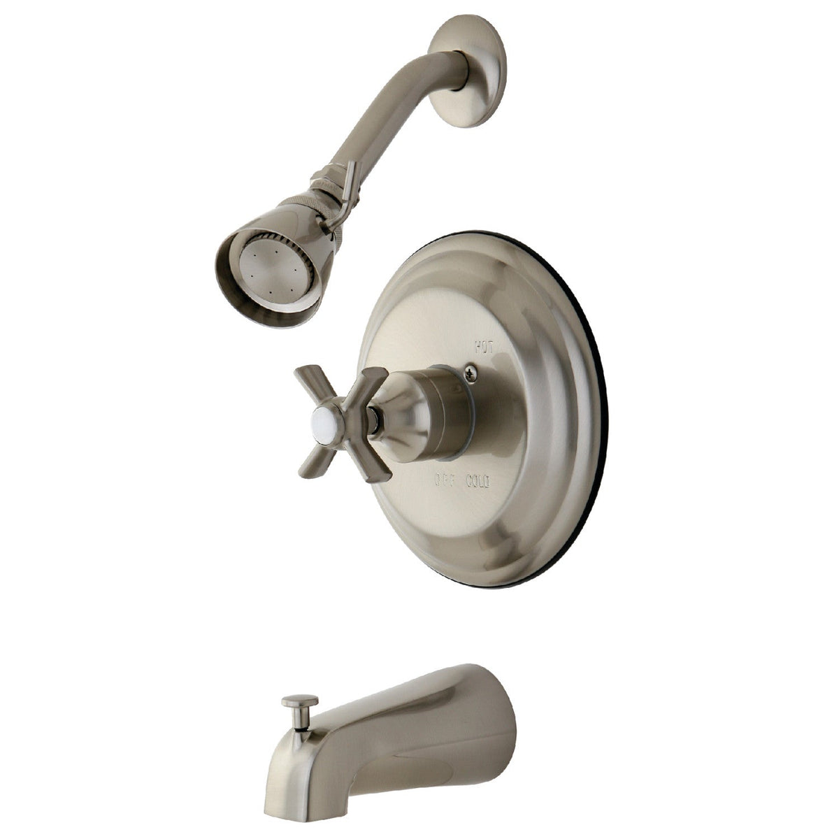 Millennium Single-Handle Pressure Balanced Tub and Shower Faucet in Brushed Nickel