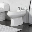 Kingston Brass Victorian Three-Handle Bidet Faucet with Brass Pop-Up, Polished Chrome (KB321AL)