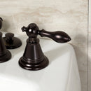 Kingston Brass Victorian Three-Handle Bidet Faucet with Brass Pop-Up, Oil Rubbed Bronze (KB325AL)