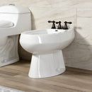 Kingston Brass Victorian Three-Handle Bidet Faucet with Brass Pop-Up, Oil Rubbed Bronze (KB325AL)