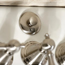 Kingston Brass Victorian Three-Handle Bidet Faucet with Brass Pop-Up, Brushed Nickel (KB328AL)