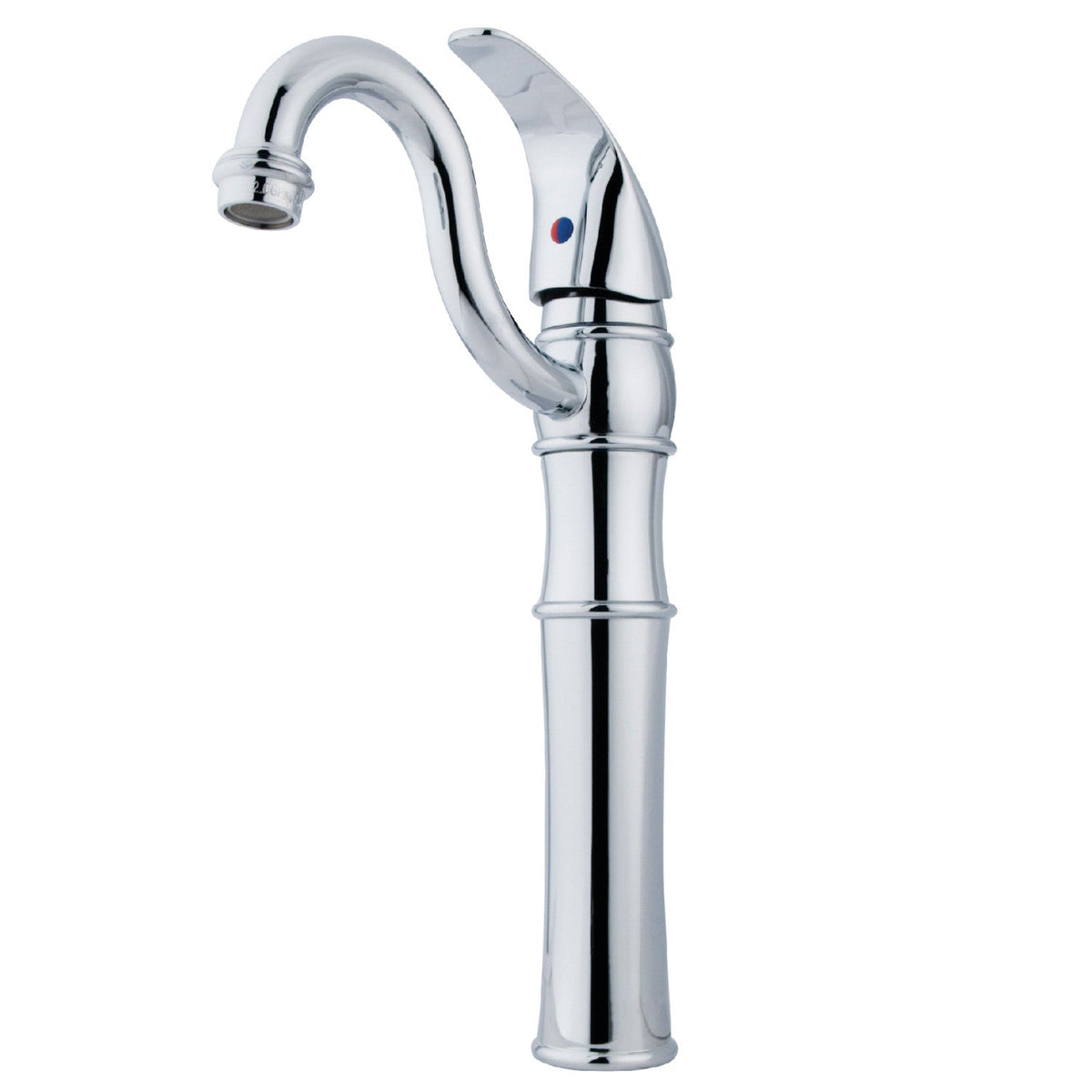 Victorian Single-Handle Vessel Sink Faucet in Polished Chrome