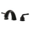 Kingston Brass Magellan Two-Handle Deck Mount Roman Tub Faucet, Matte Black (KB360)
