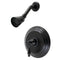 Kingston Brass Restoration Single-Handle Pressure Balanced Shower Faucet, Matte Black (KB3630ALSO)