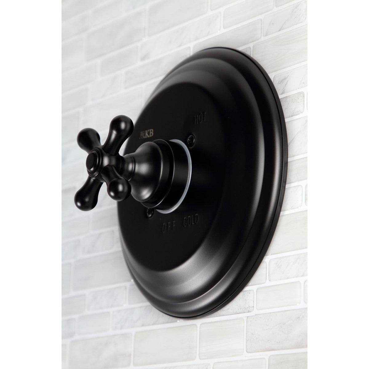 Restoration Single-Handle Pressure Balanced Tub and Shower Faucet in Matte Black