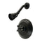 Kingston Brass Restoration Single-Handle Pressure Balanced Shower Faucet, Matte Black (KB3630AXSO)