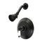 Kingston Brass Restoration Single-Handle Pressure Balanced Shower Faucet, Matte Black (KB3630PLSO)