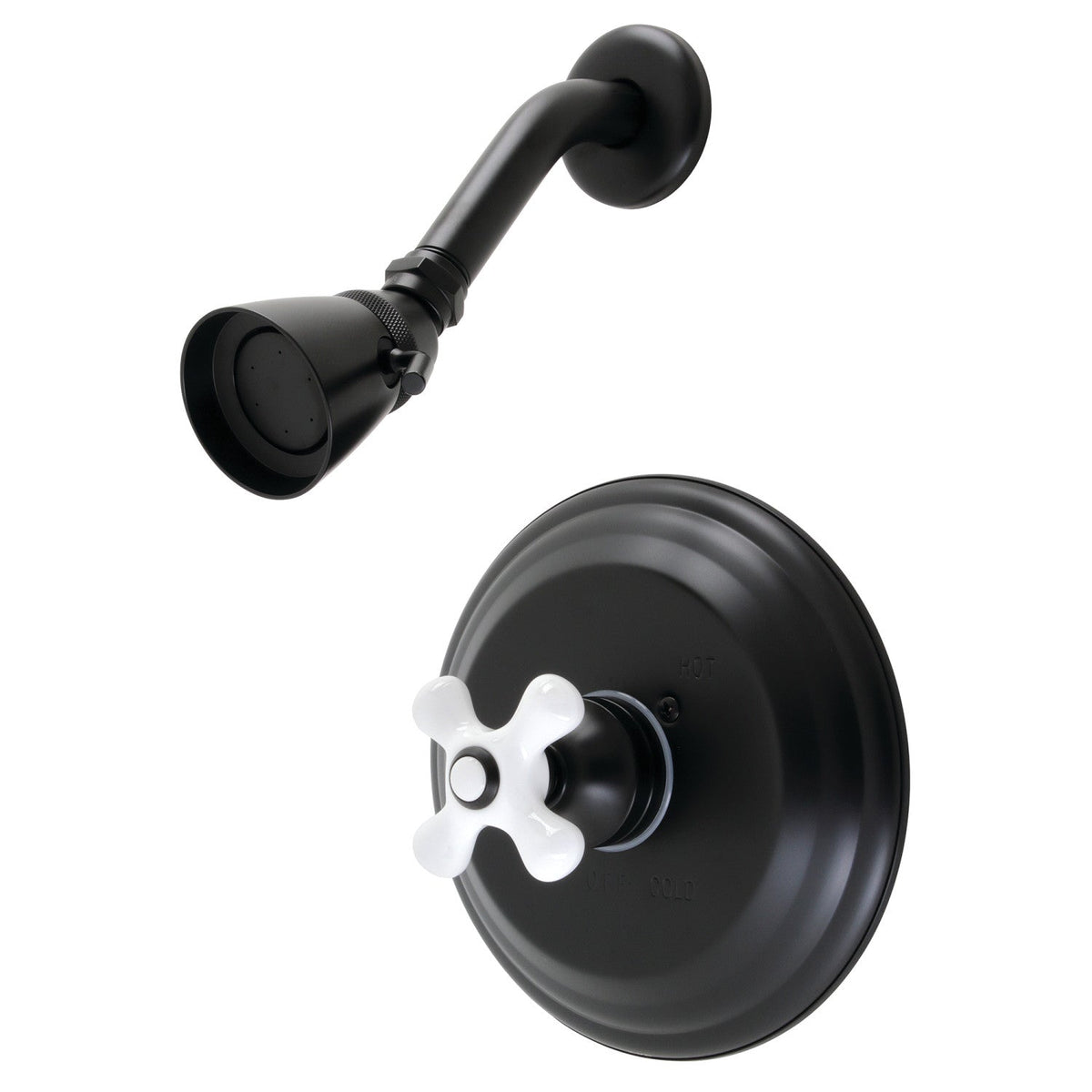 Restoration Single-Handle Pressure Balanced Shower Faucet in Matte Black