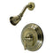 Kingston Brass Restoration Single-Handle Pressure Balanced Shower Faucet, Antique Brass (KB3633ALSO)