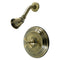 Kingston Brass Restoration Single-Handle Pressure Balanced Shower Faucet, Antique Brass (KB3633AXSO)