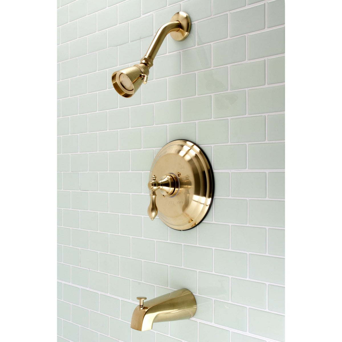 American Classic Single-Handle Pressure Balanced Tub and Shower Faucet in Brushed Brass