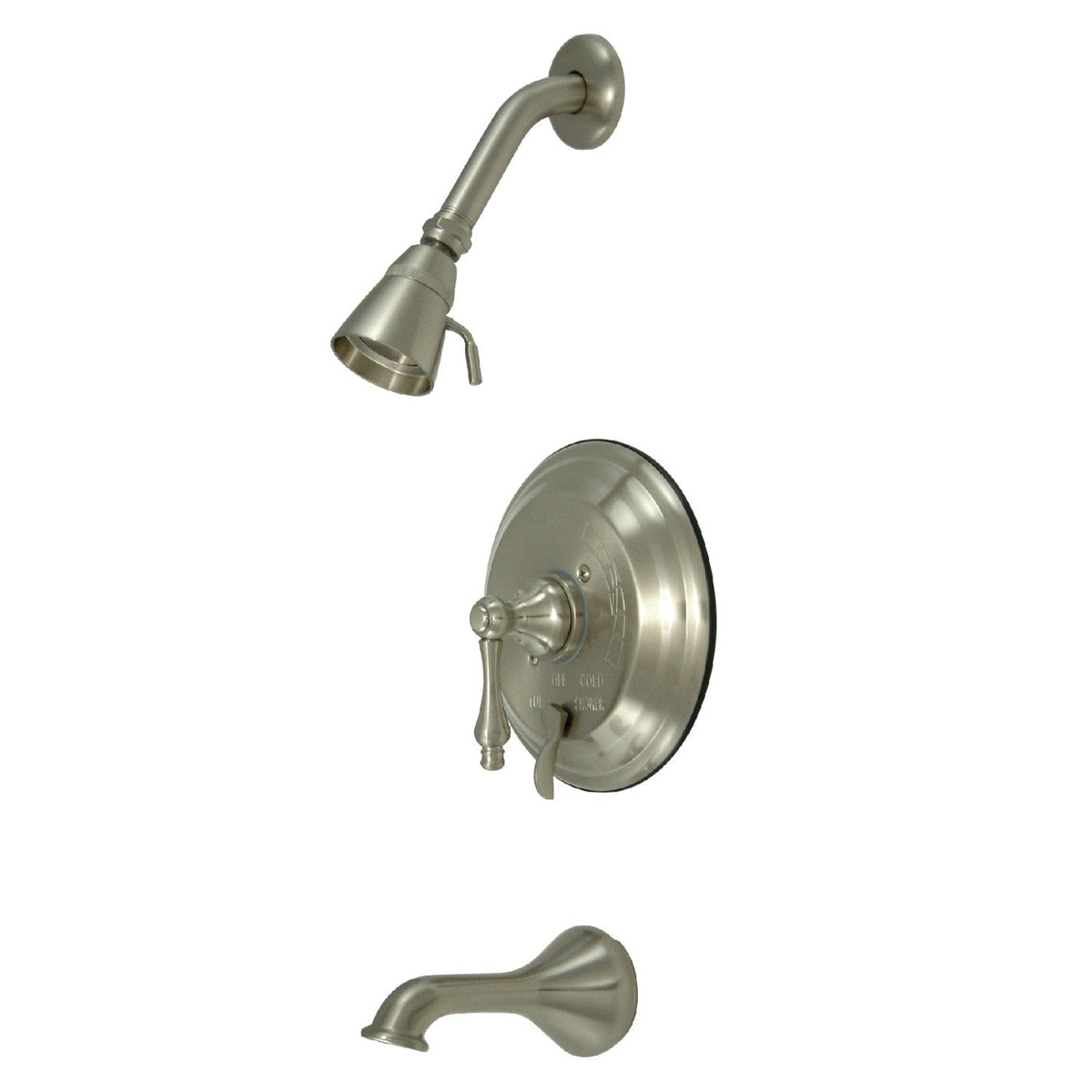 Restoration Single-Handle Pressure Balanced Tub and Shower Faucet in Brushed Nickel