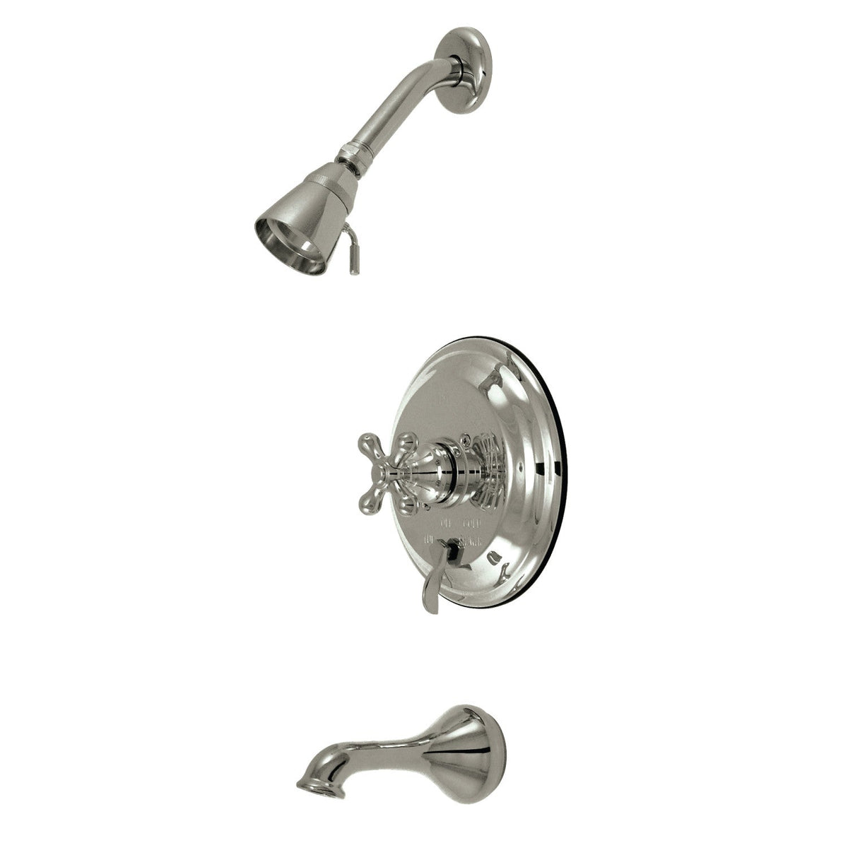 Restoration Single-Handle Pressure Balanced Tub and Shower Faucet in Brushed Nickel
