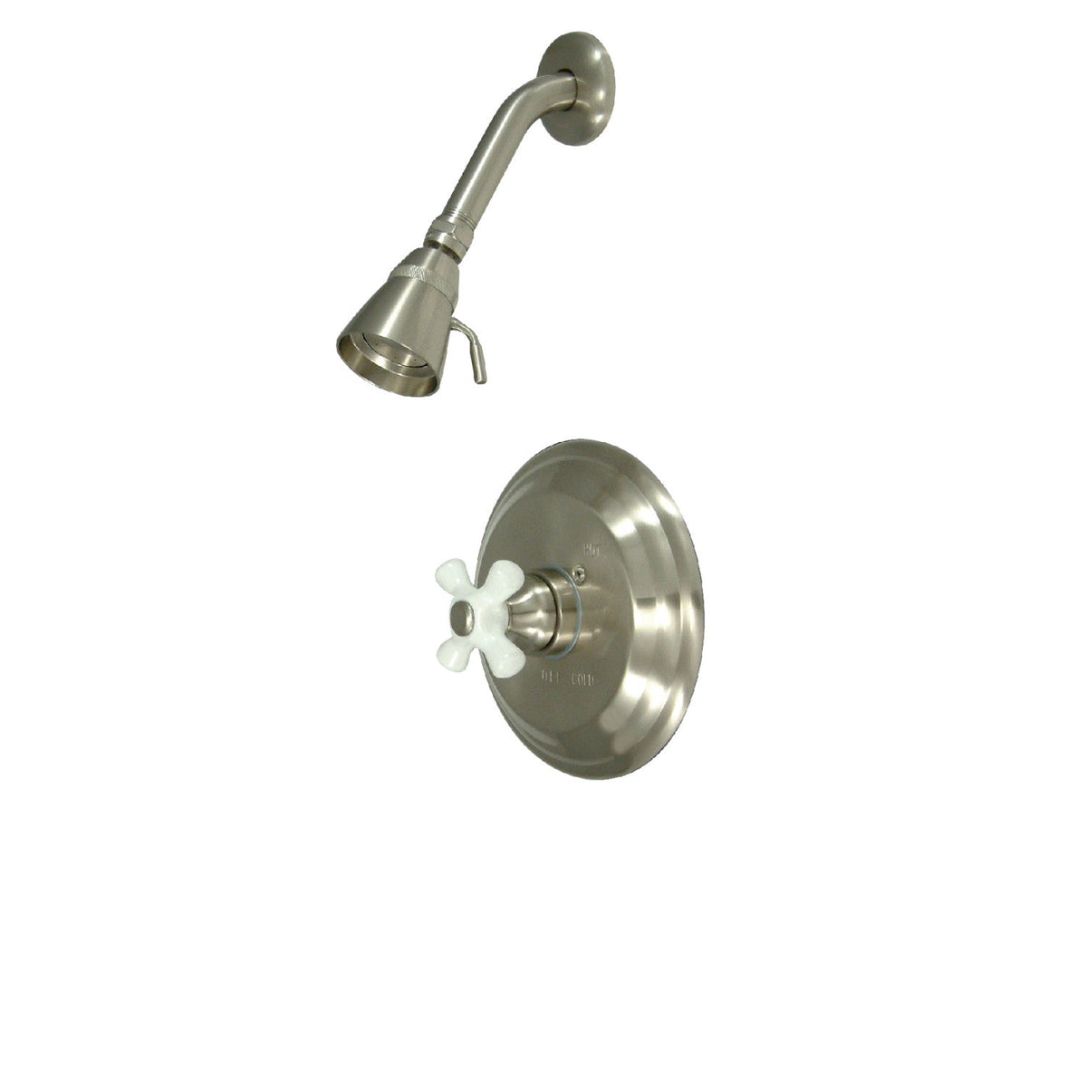 Restoration Single-Handle Pressure Balanced Shower Faucet in Brushed Nickel